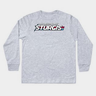 The legendary sturgis in red white and blue Kids Long Sleeve T-Shirt